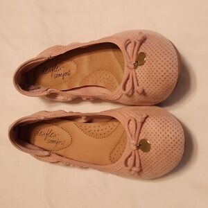 Dexflex Comfort Women's Ballet Flats Flexible Shoes. Pale Pink Size 5 1/2
